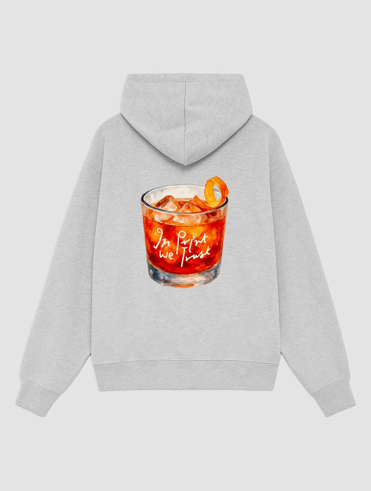 negroni grey hoodie - In Print We Trust
