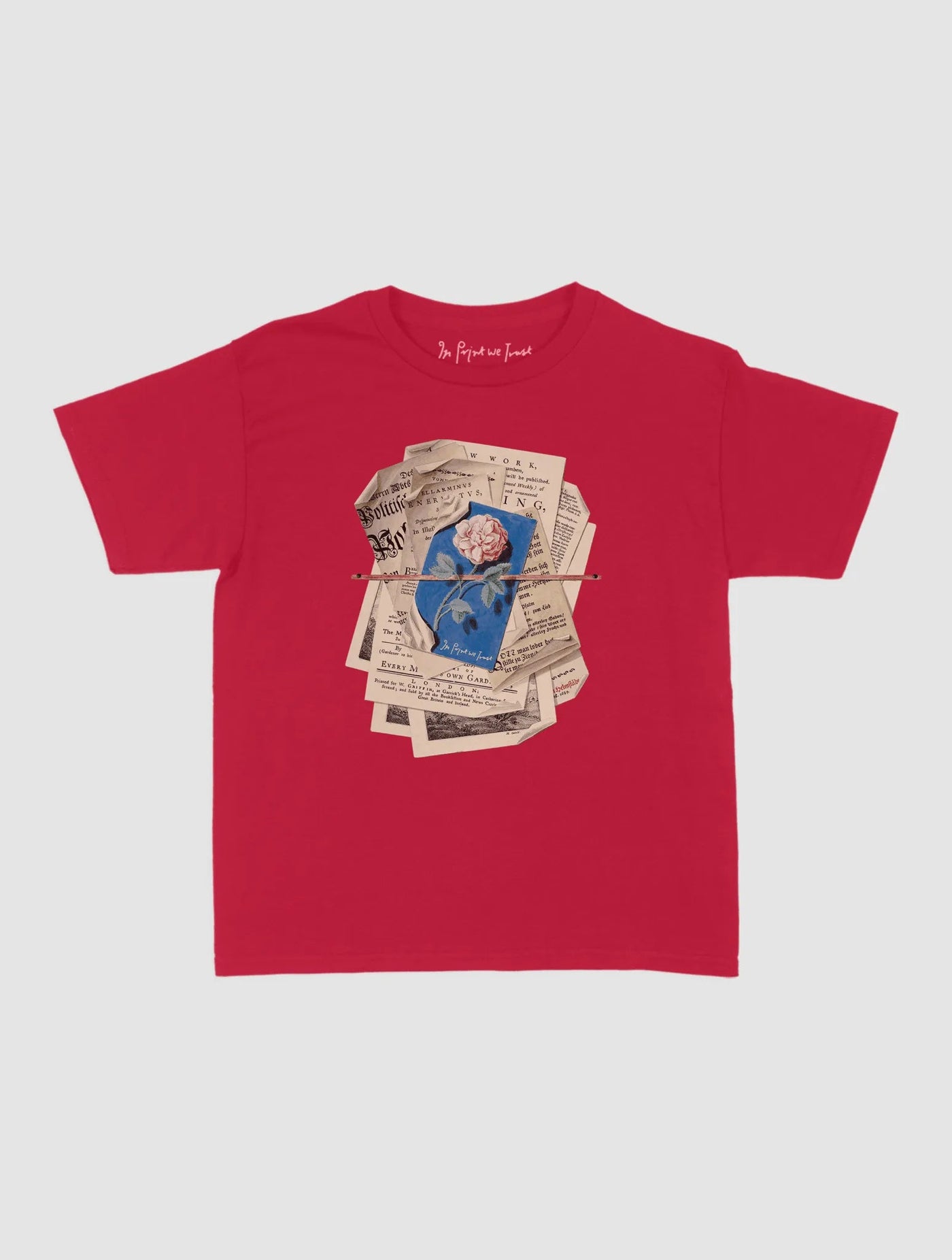 newspaper baby tee - In Print We Trust