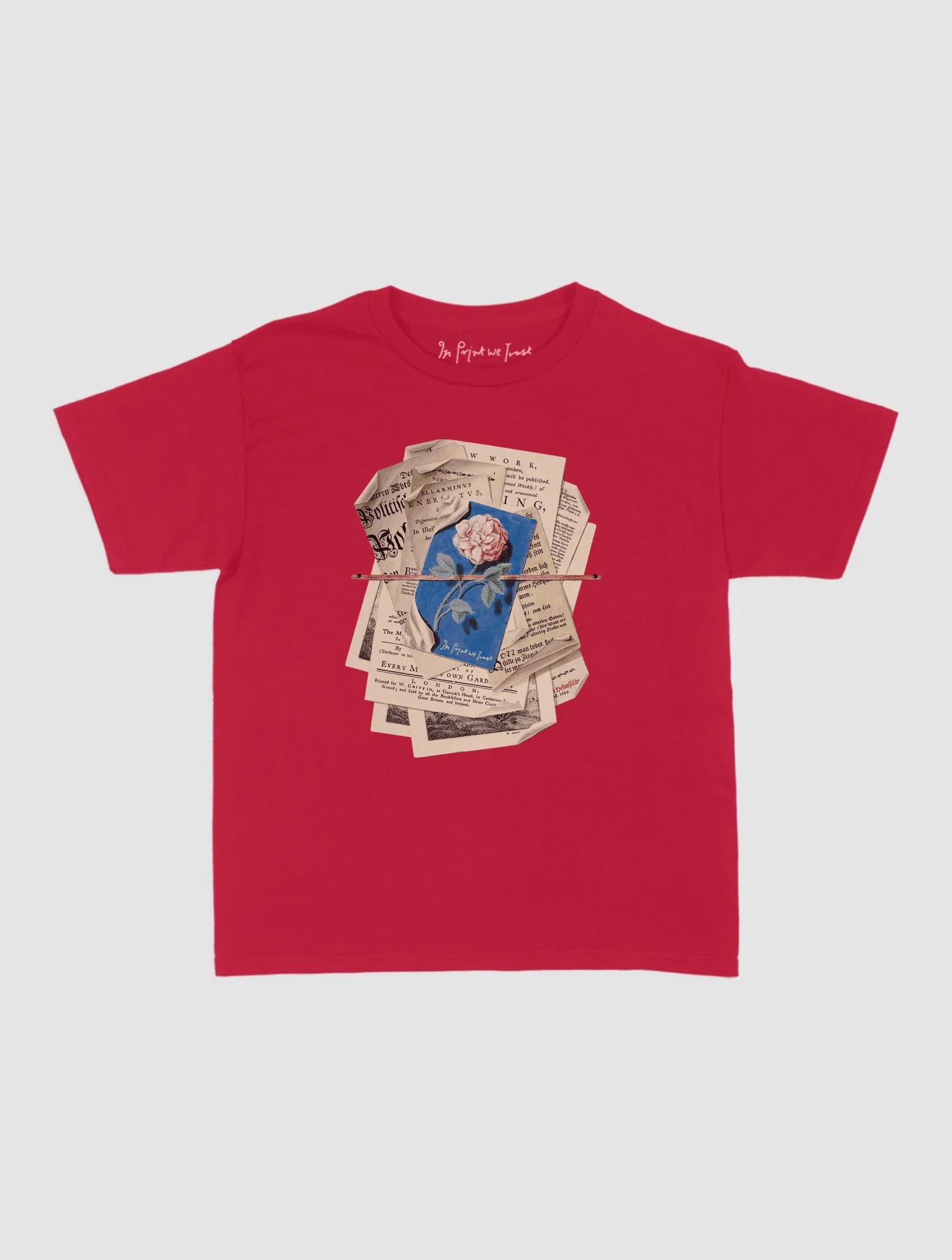 newspaper baby tee - In Print We Trust