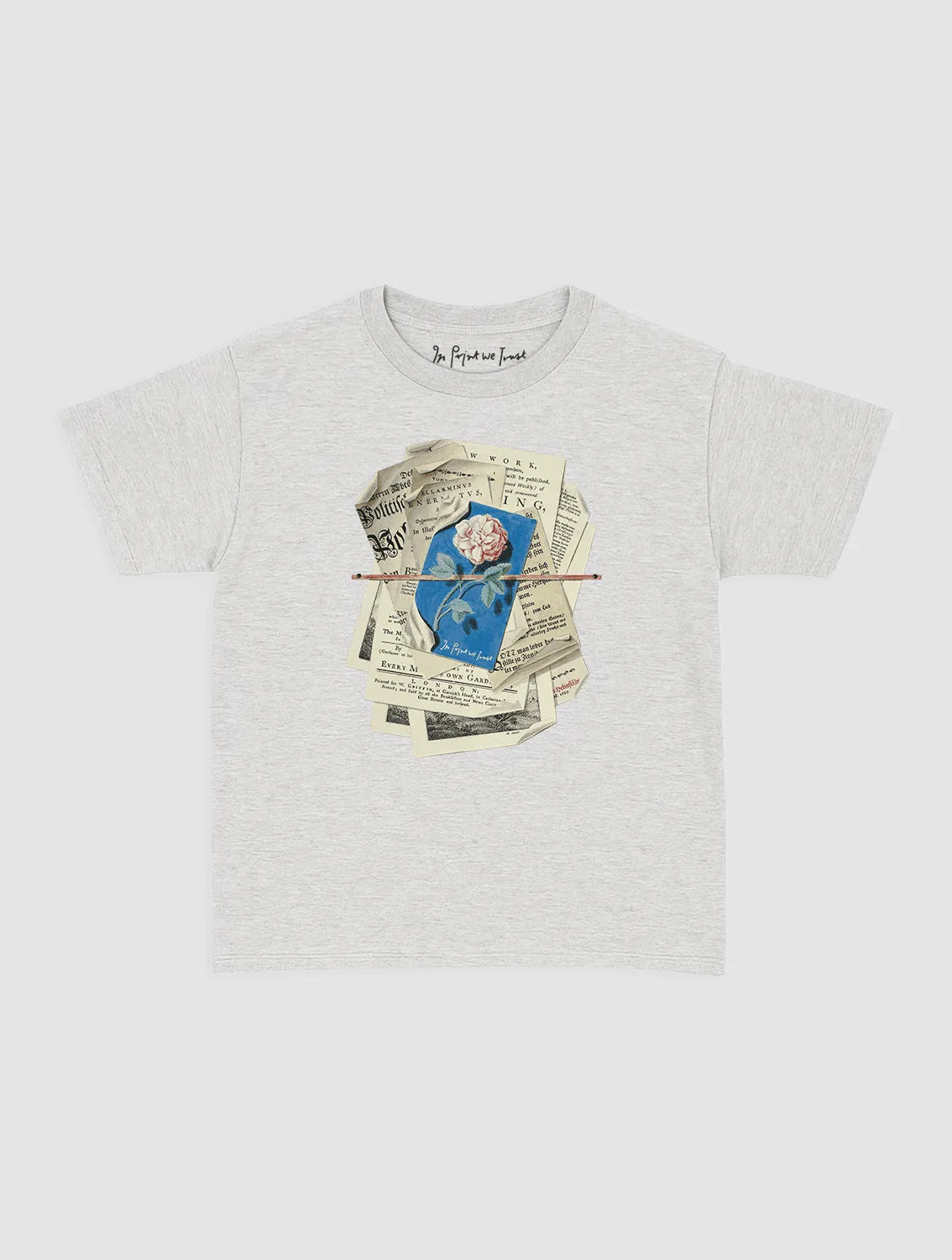 newspaper baby tee - In Print We Trust