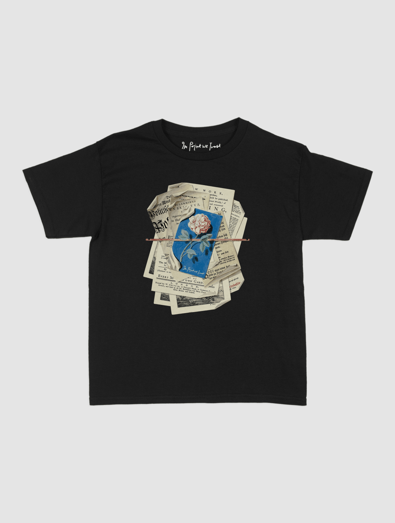 newspaper baby tee - In Print We Trust
