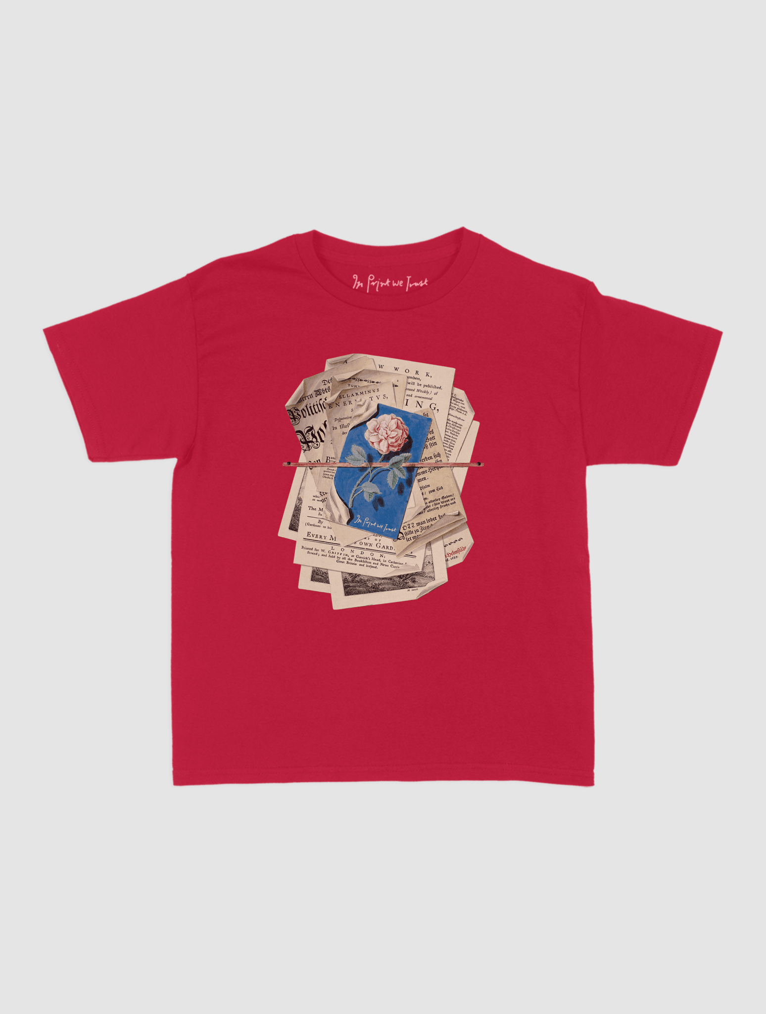 newspaper baby tee - In Print We Trust