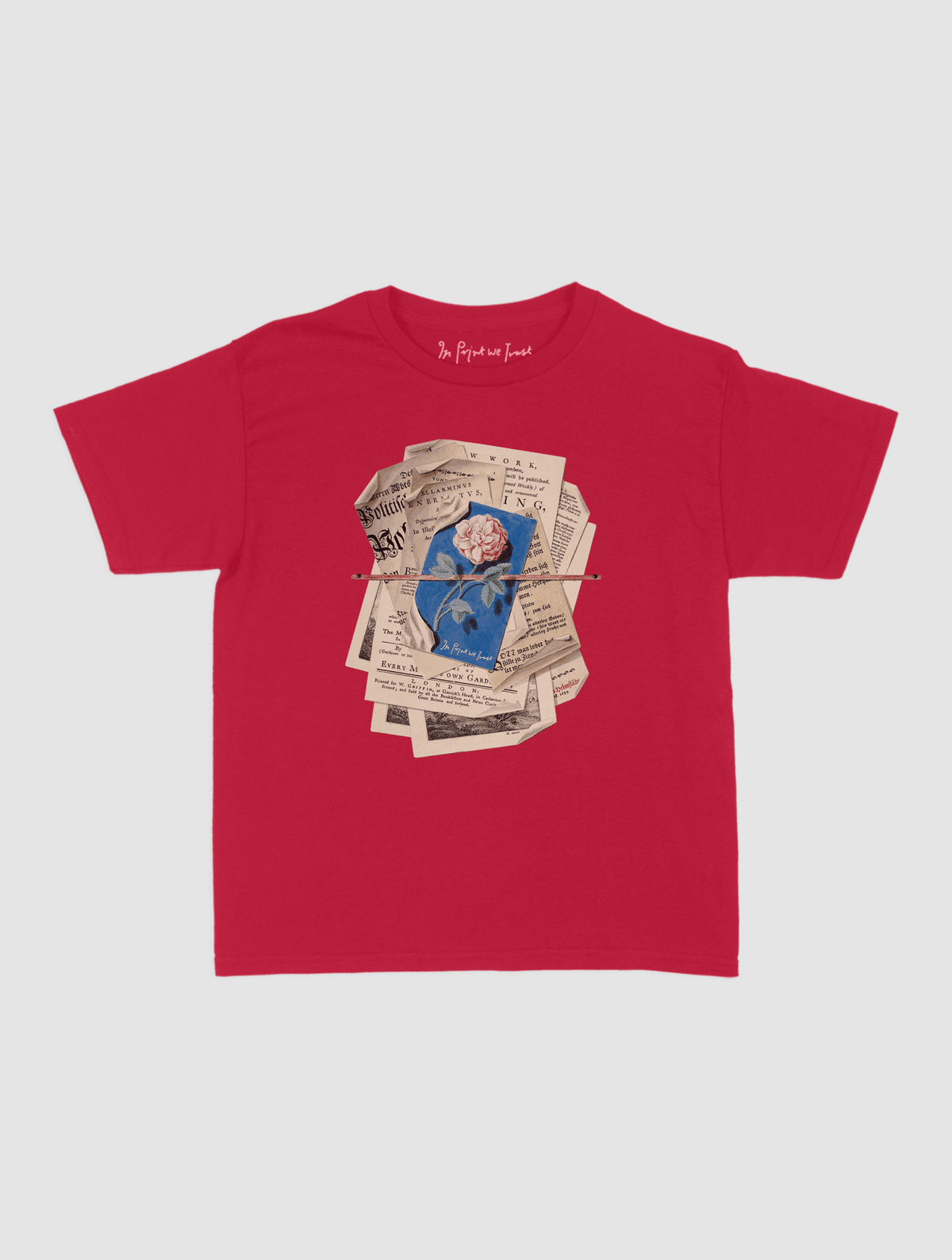 newspaper baby tee - In Print We Trust