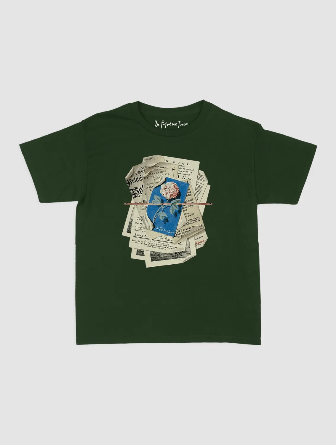 newspaper baby tee - In Print We Trust