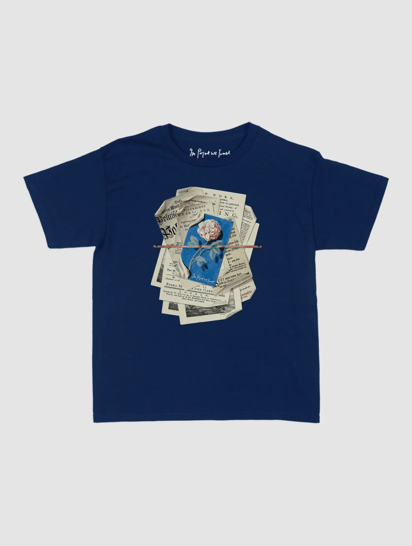 newspaper baby tee - In Print We Trust