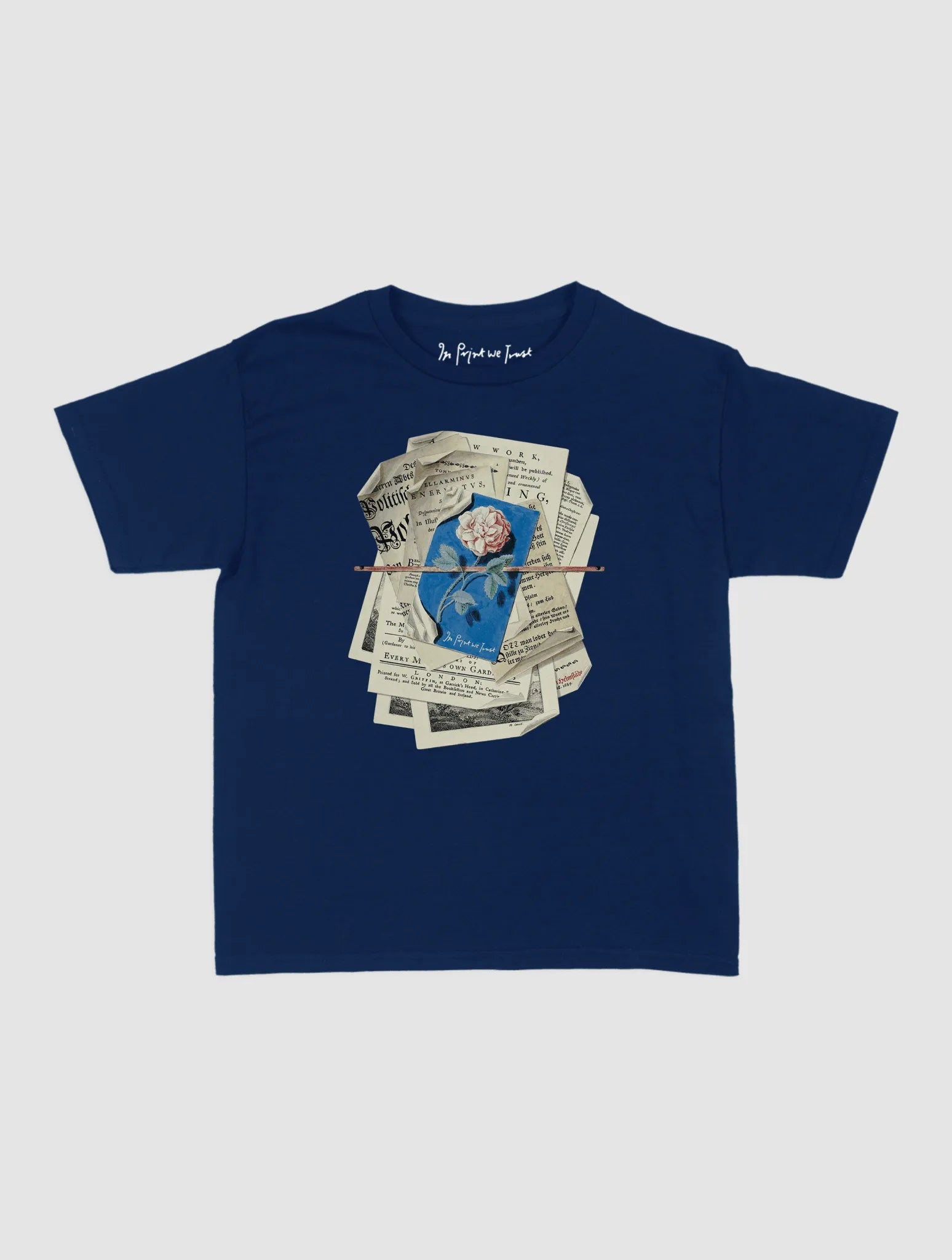 newspaper baby tee - In Print We Trust