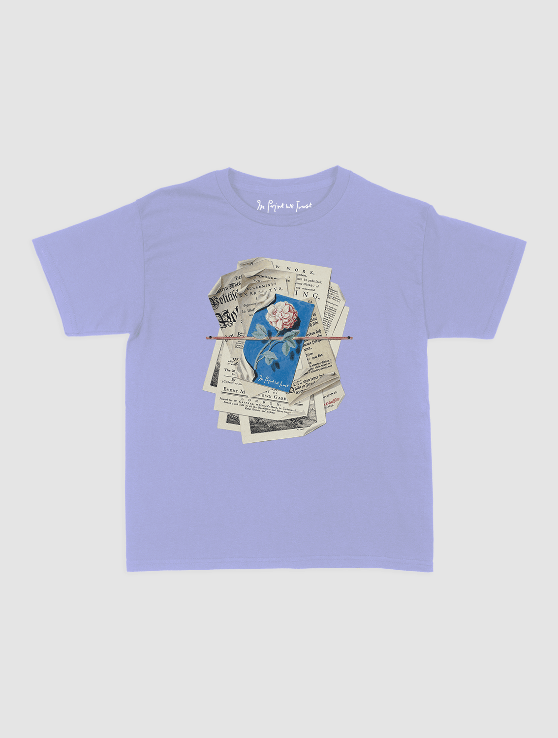 newspaper baby tee - In Print We Trust