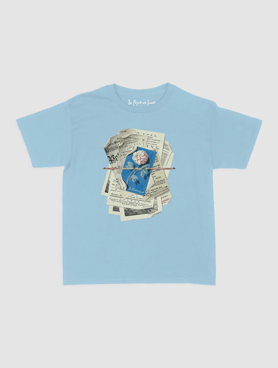 newspaper baby tee - In Print We Trust