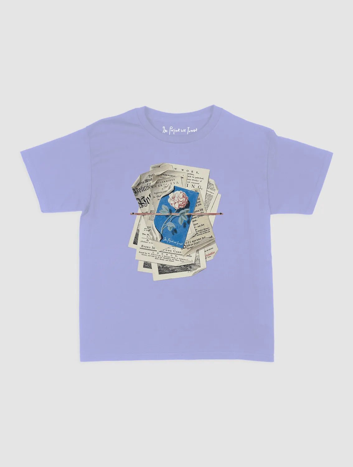 newspaper baby tee - In Print We Trust