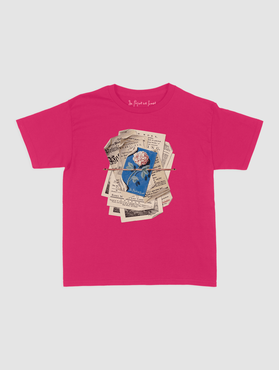 newspaper baby tee - In Print We Trust
