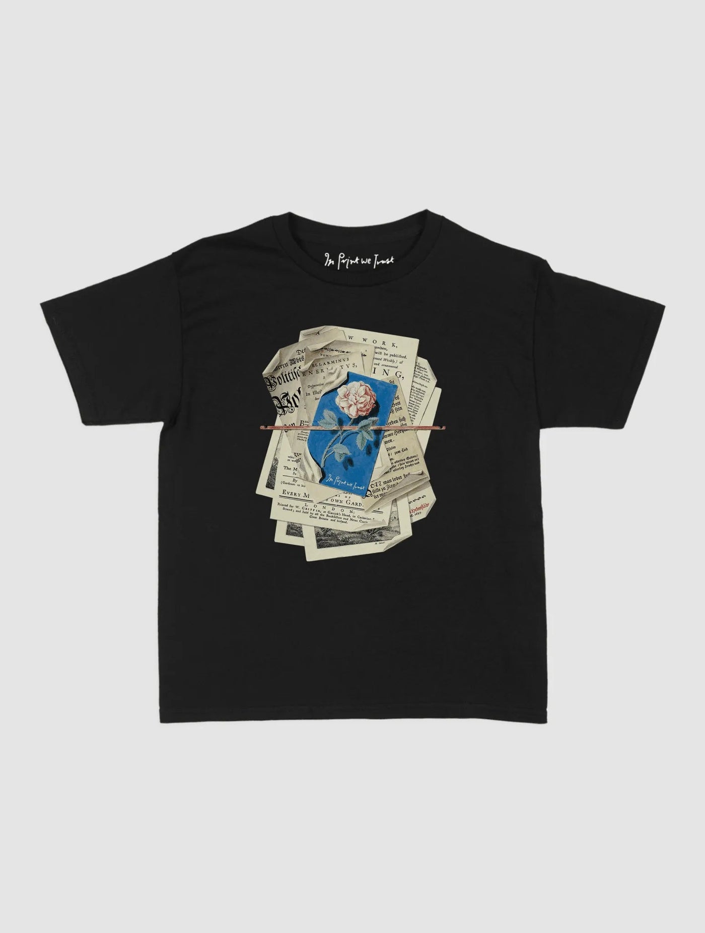 newspaper baby tee - In Print We Trust