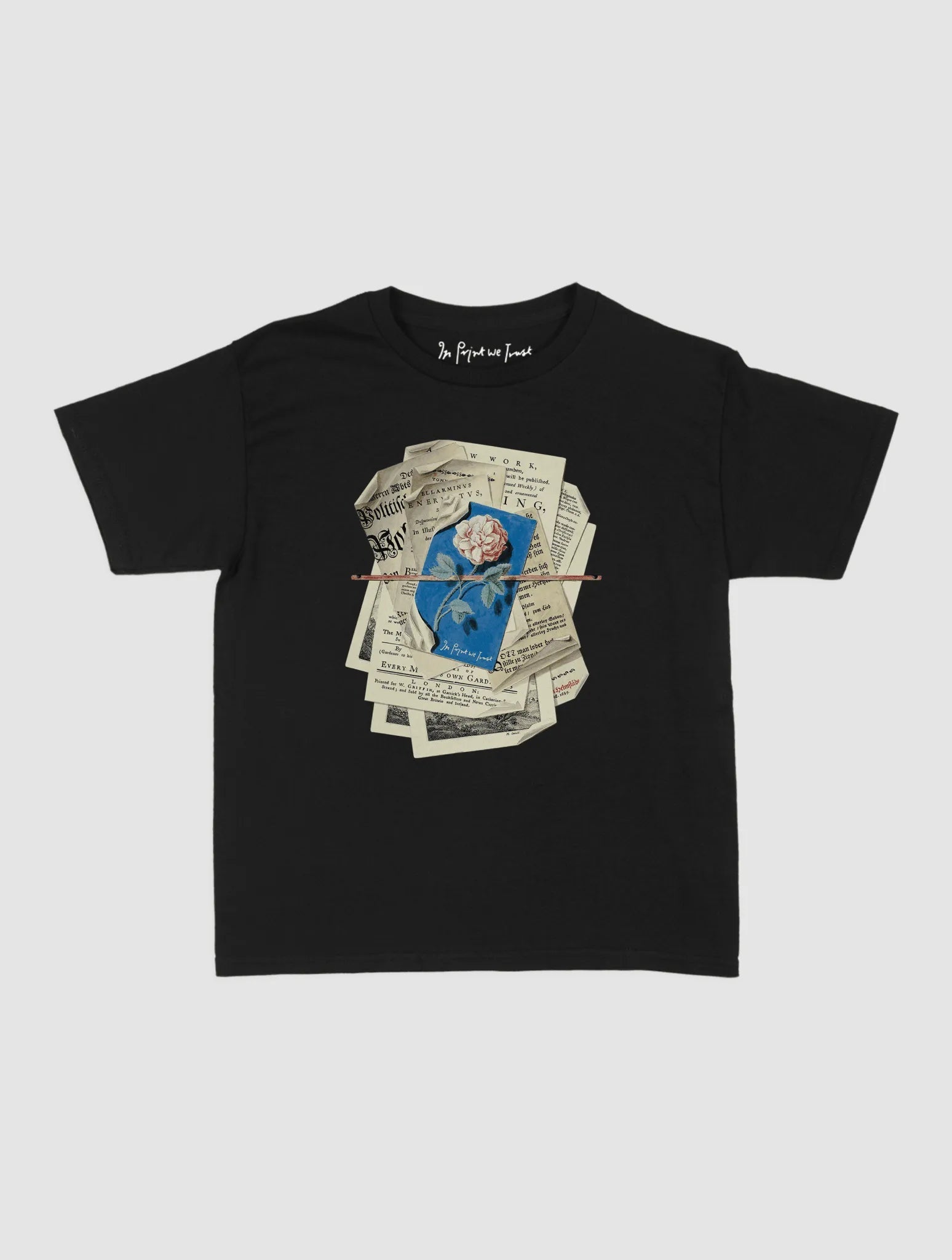 newspaper baby tee - In Print We Trust