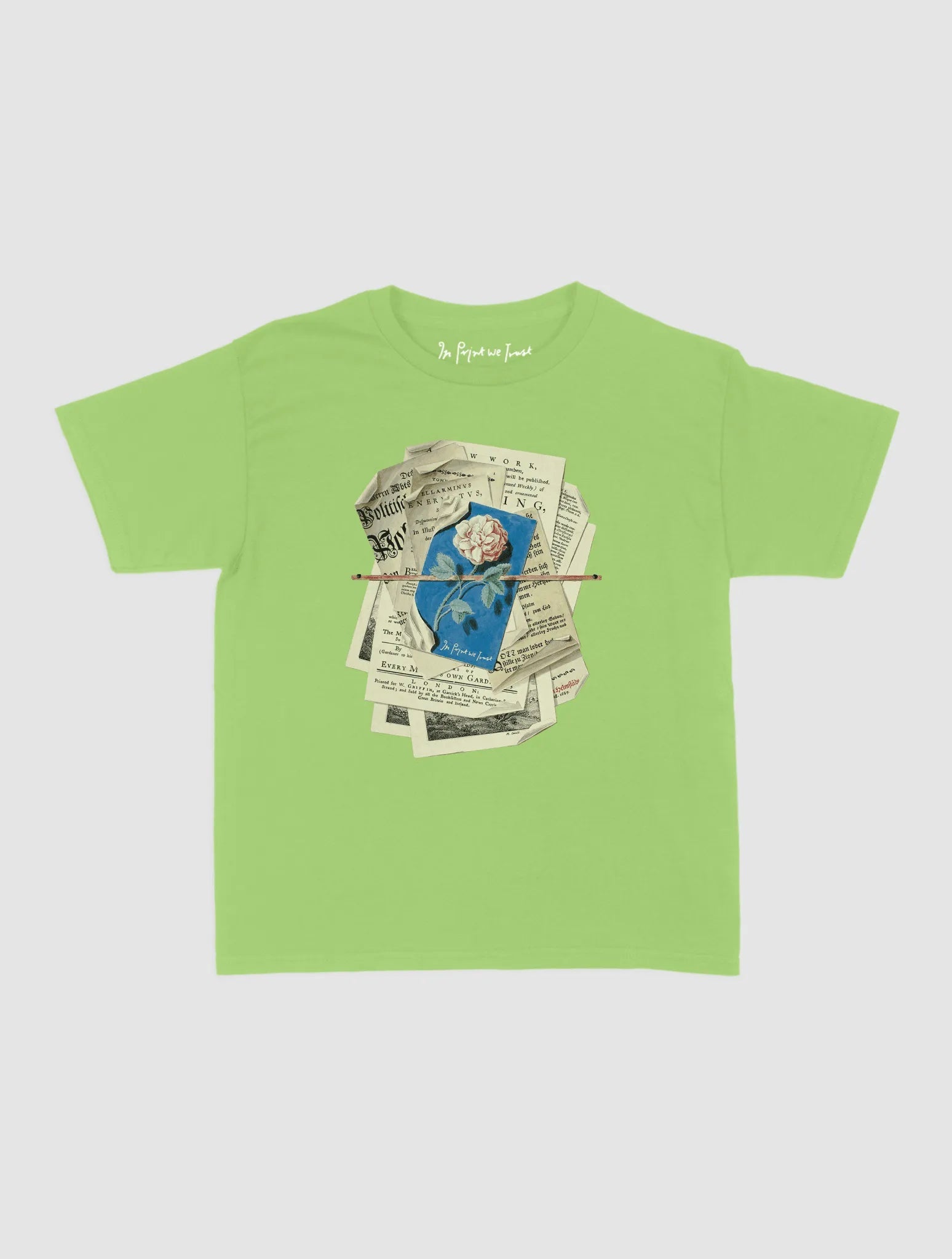 newspaper baby tee - In Print We Trust