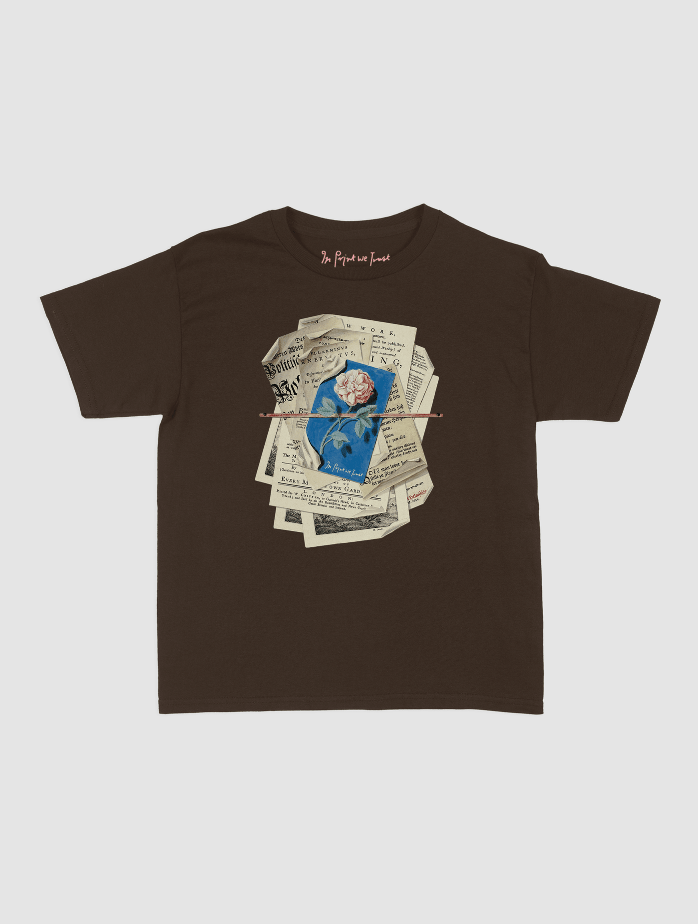 newspaper baby tee - In Print We Trust