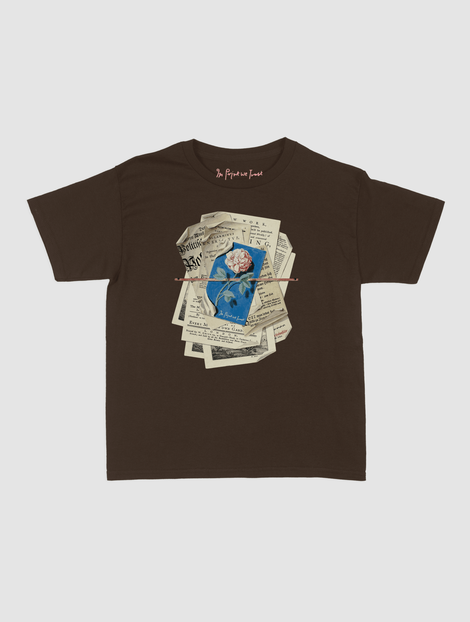 newspaper baby tee - In Print We Trust