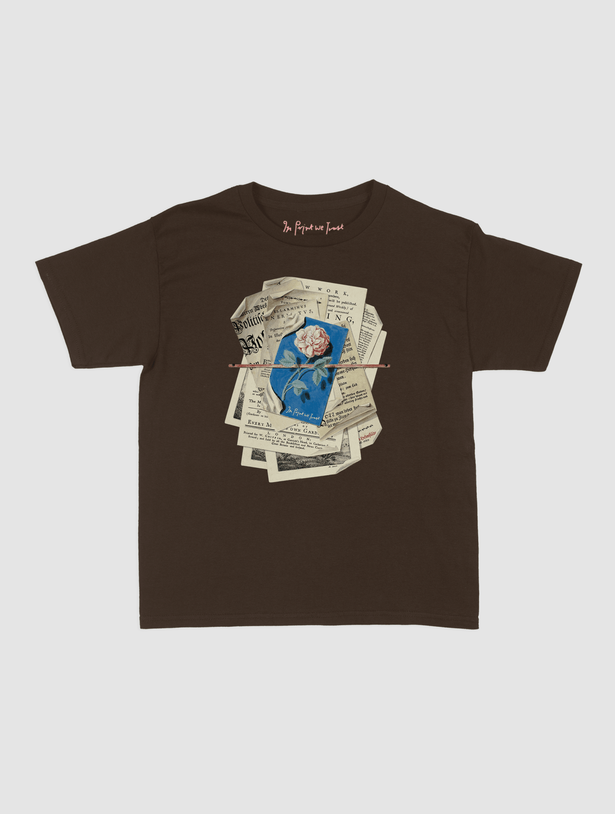 newspaper baby tee - In Print We Trust