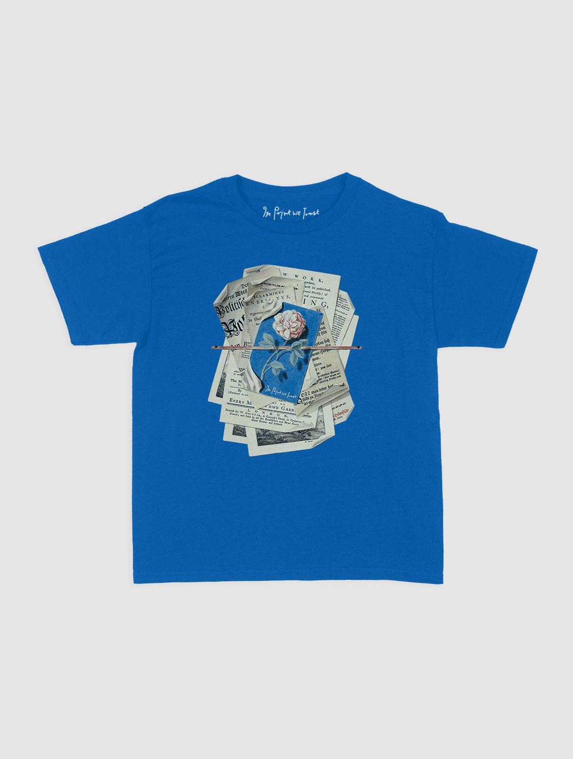 newspaper baby tee - In Print We Trust