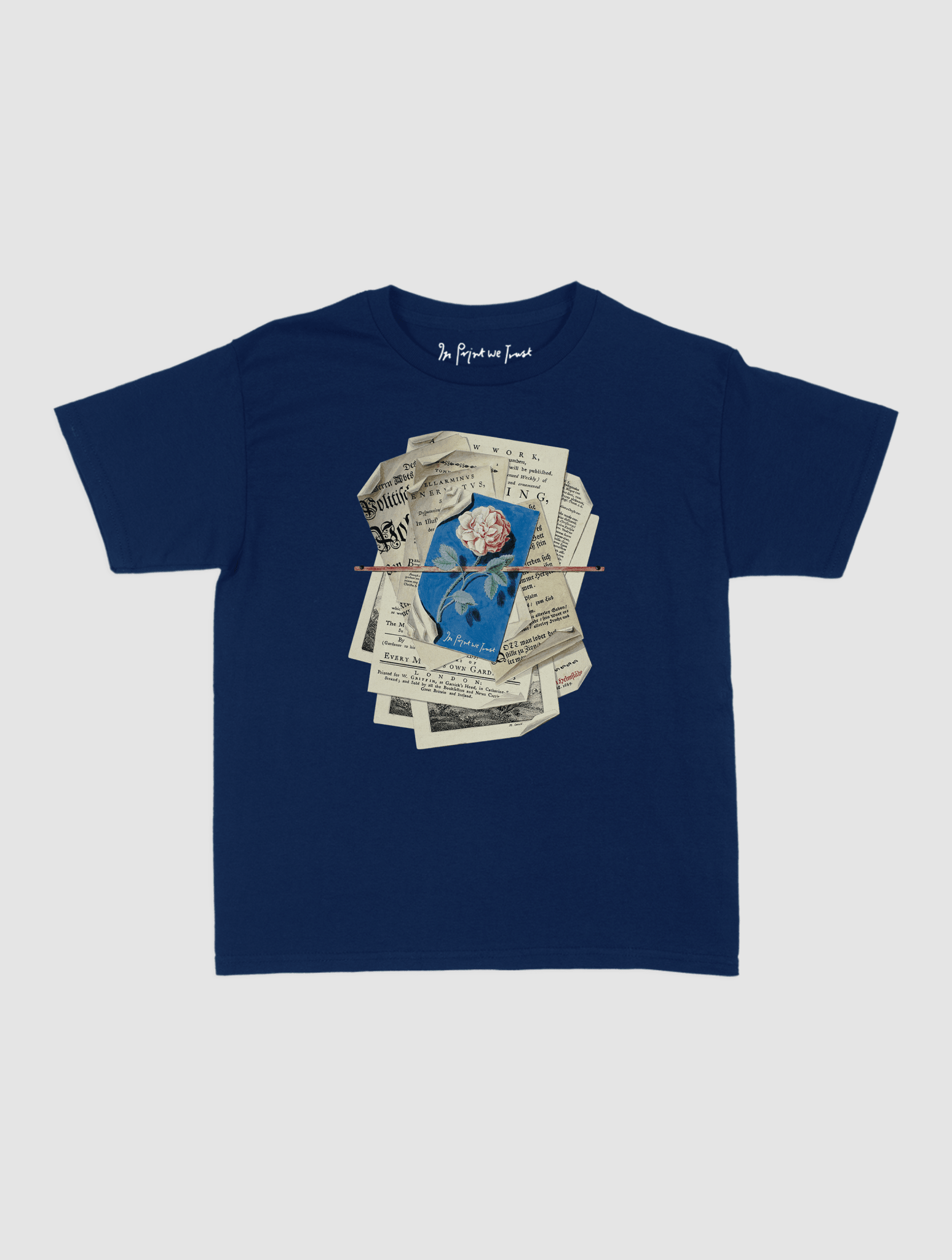 newspaper baby tee - In Print We Trust