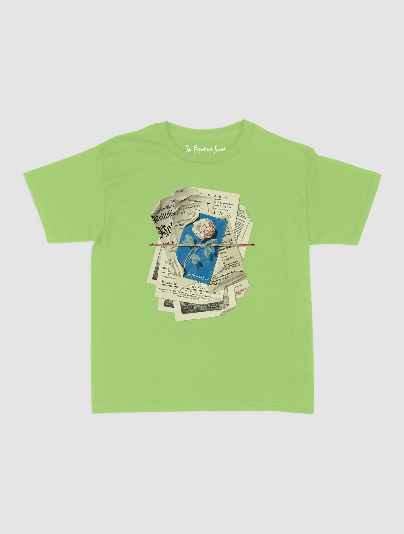 newspaper baby tee - In Print We Trust