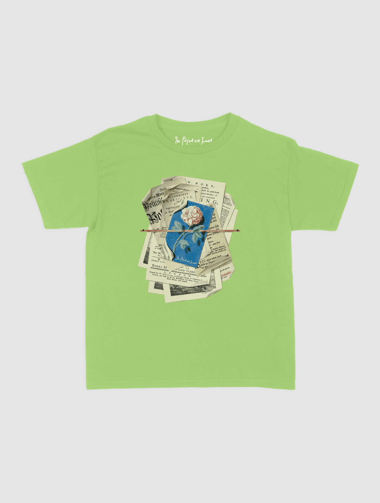 newspaper baby tee - In Print We Trust