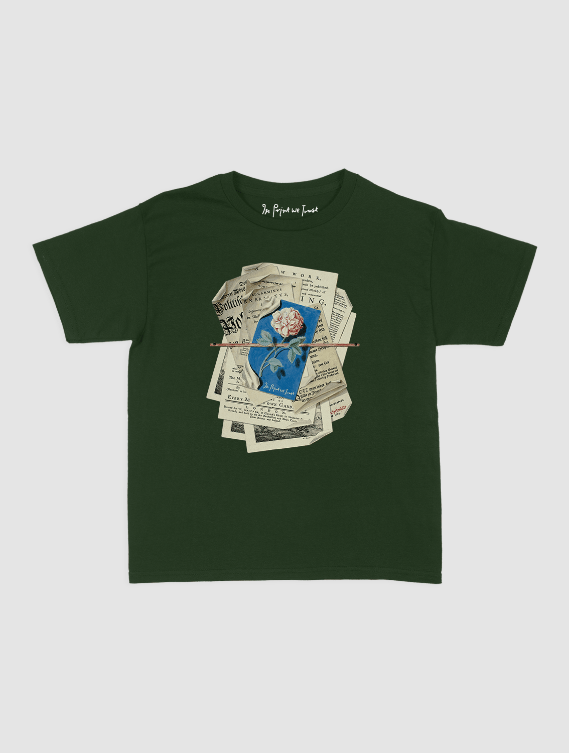 newspaper baby tee - In Print We Trust