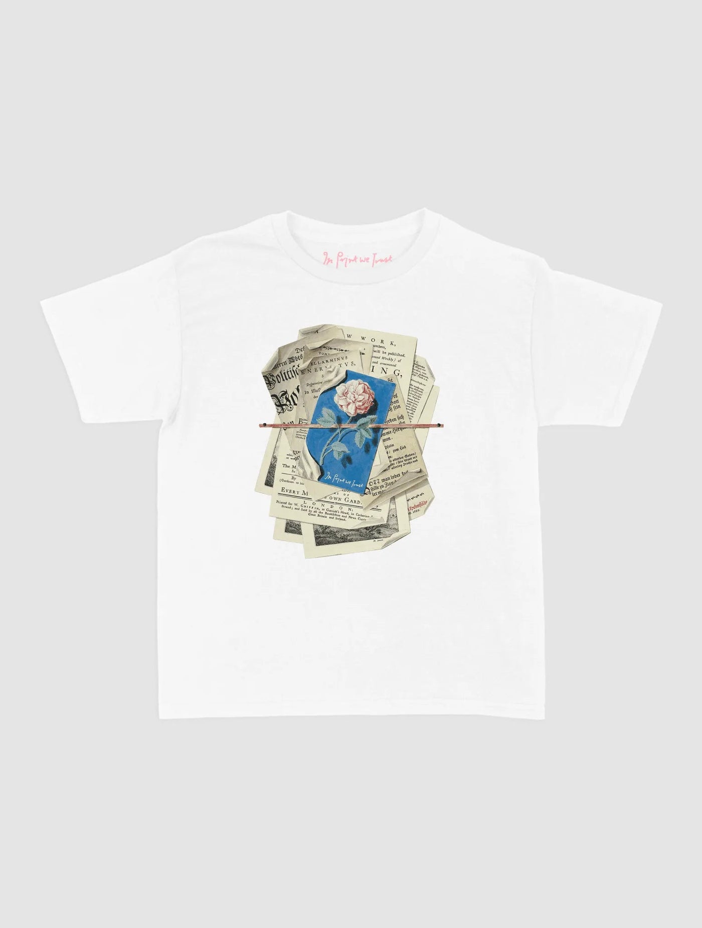 newspaper baby tee - In Print We Trust