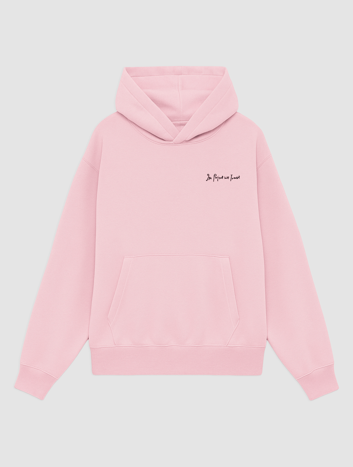 newspaper pink hoodie - In Print We Trust