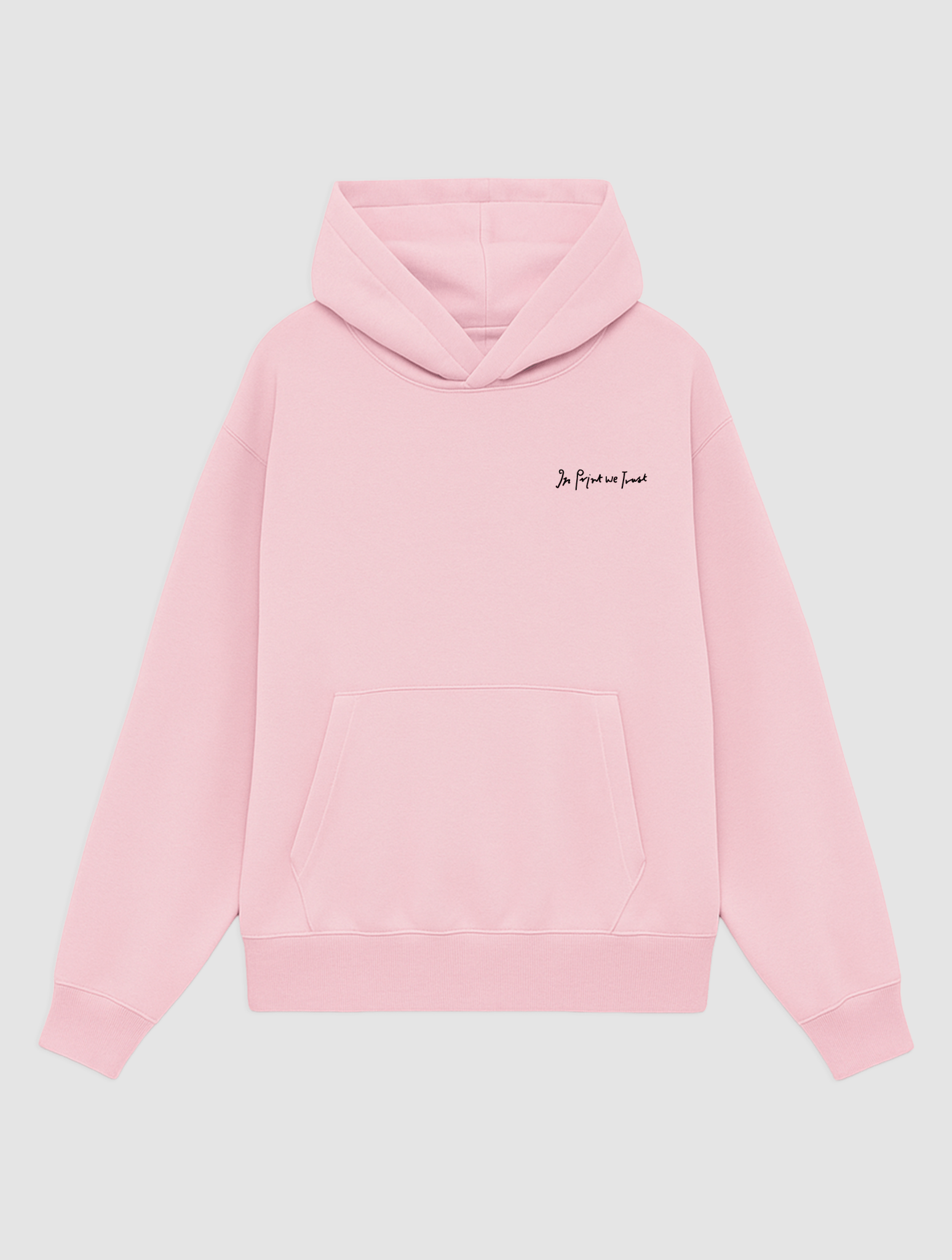 newspaper pink hoodie - In Print We Trust