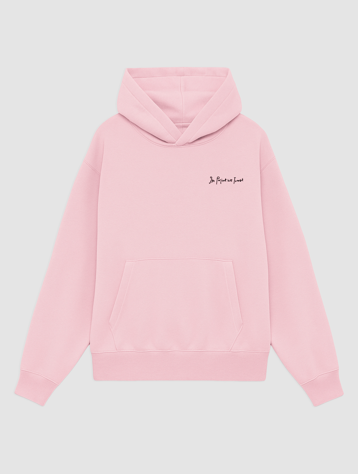 newspaper pink hoodie - In Print We Trust