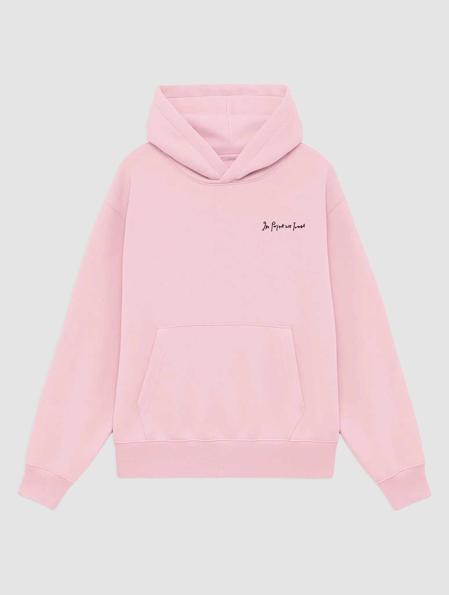 newspaper pink hoodie - In Print We Trust