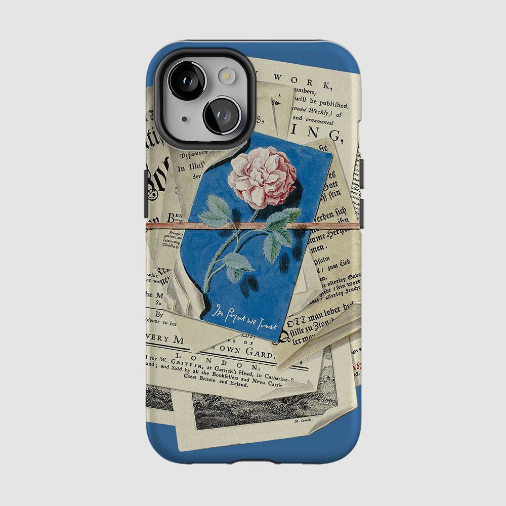 newspaper tough iPhone case - In Print We Trust