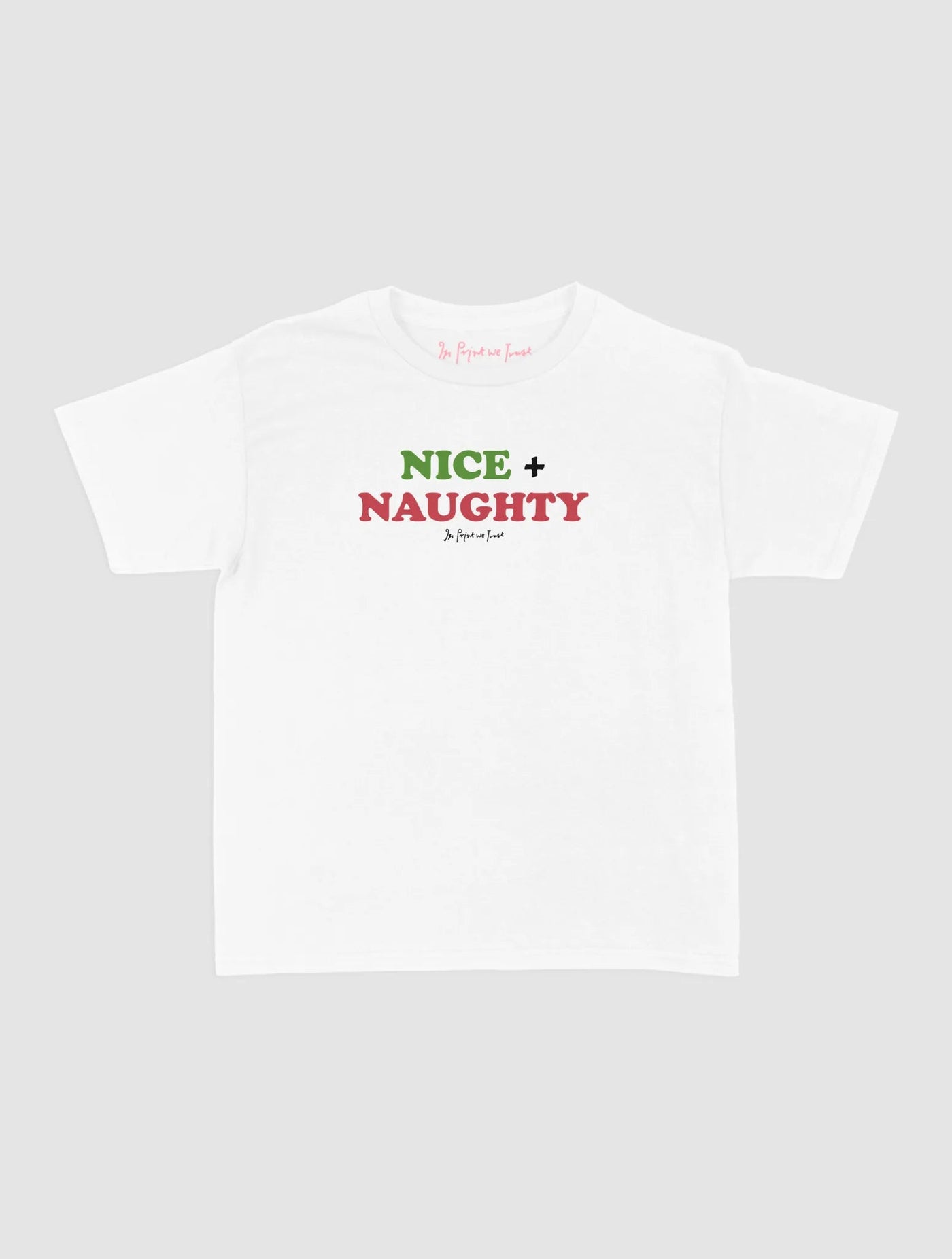 nice + naughty baby tee - In Print We Trust