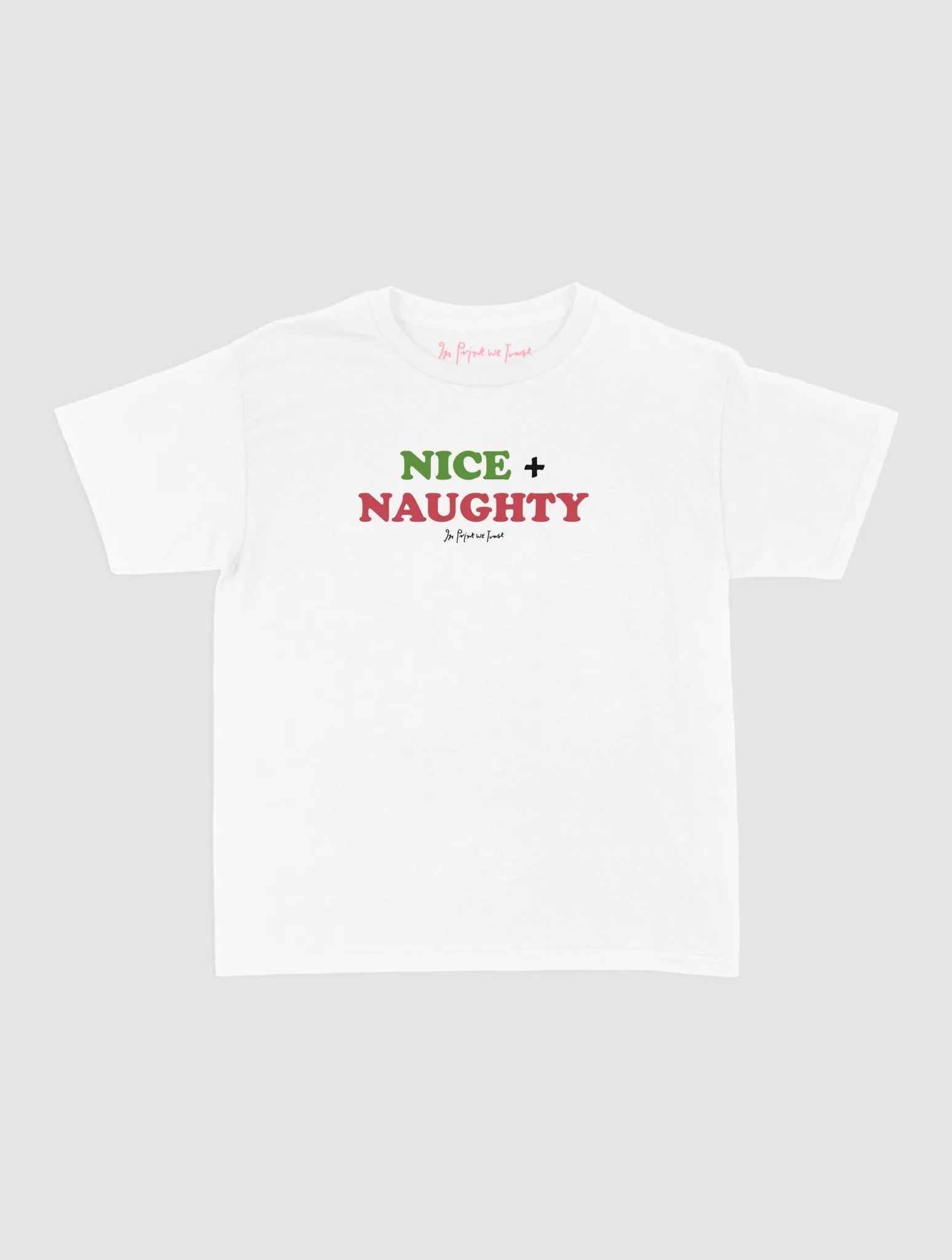 nice + naughty baby tee - In Print We Trust