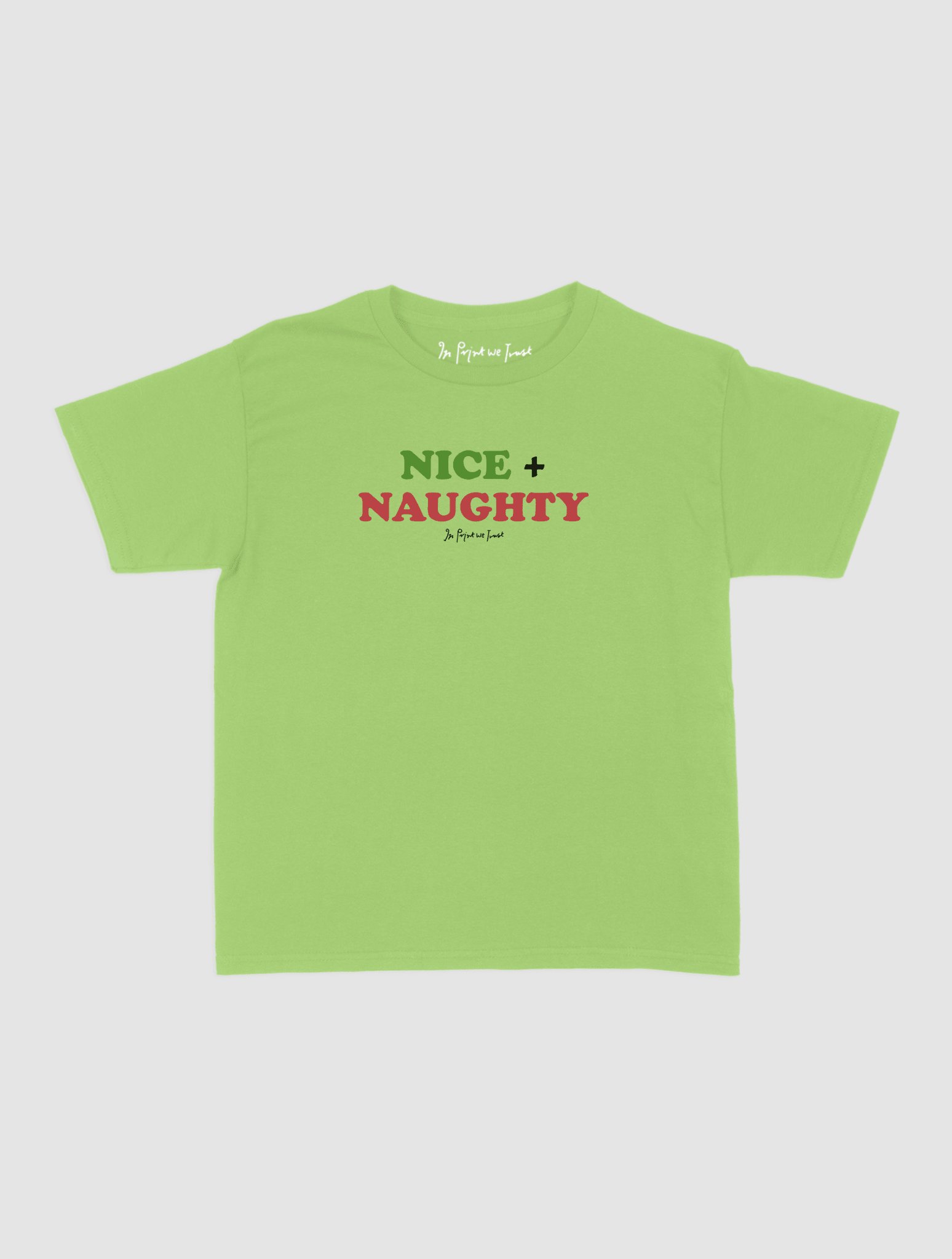 nice + naughty baby tee - In Print We Trust