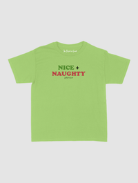 nice + naughty baby tee - In Print We Trust