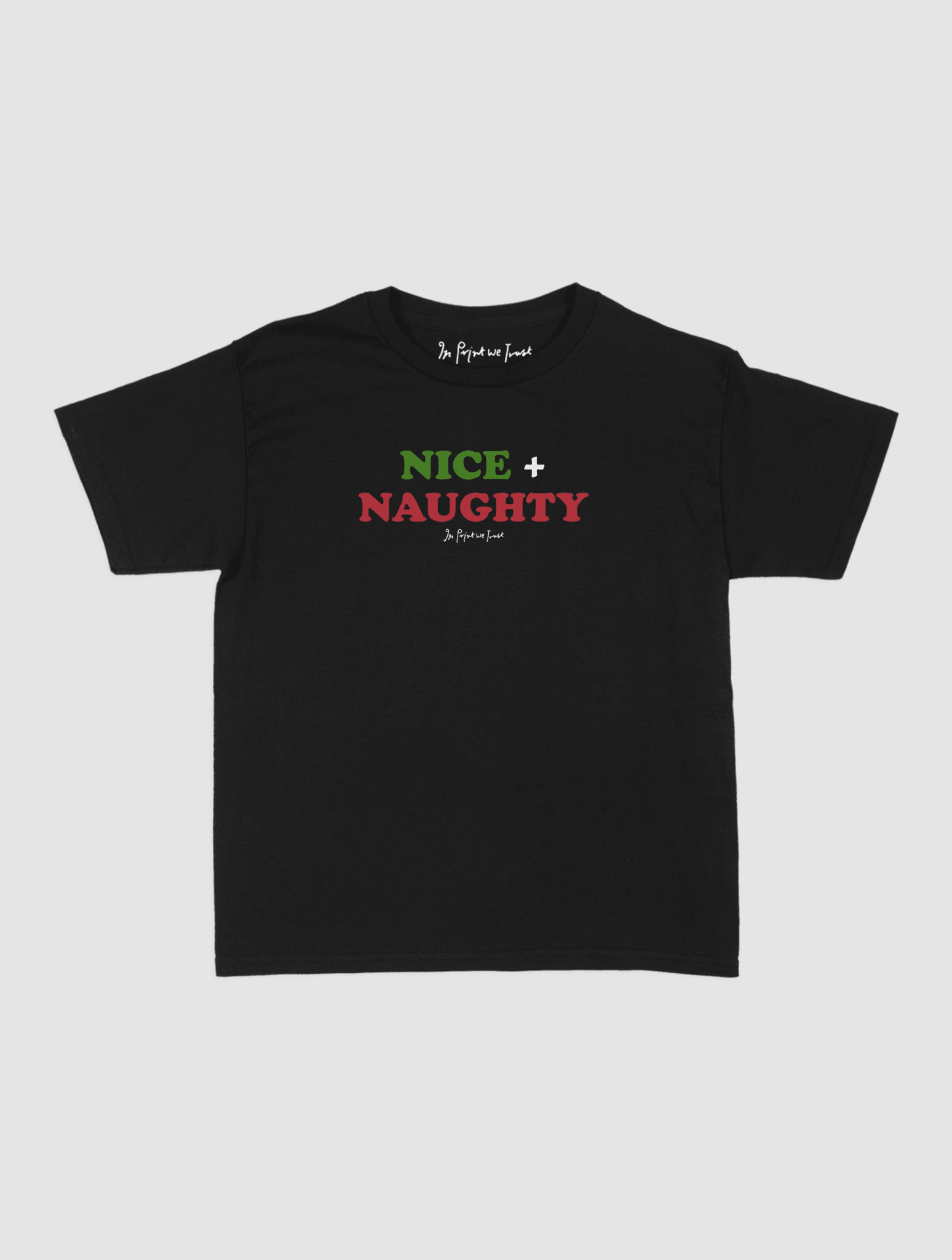 nice + naughty baby tee - In Print We Trust