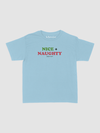 nice + naughty baby tee - In Print We Trust
