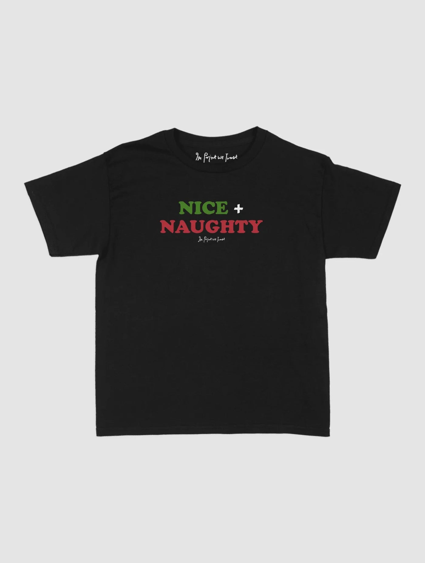 nice + naughty baby tee - In Print We Trust
