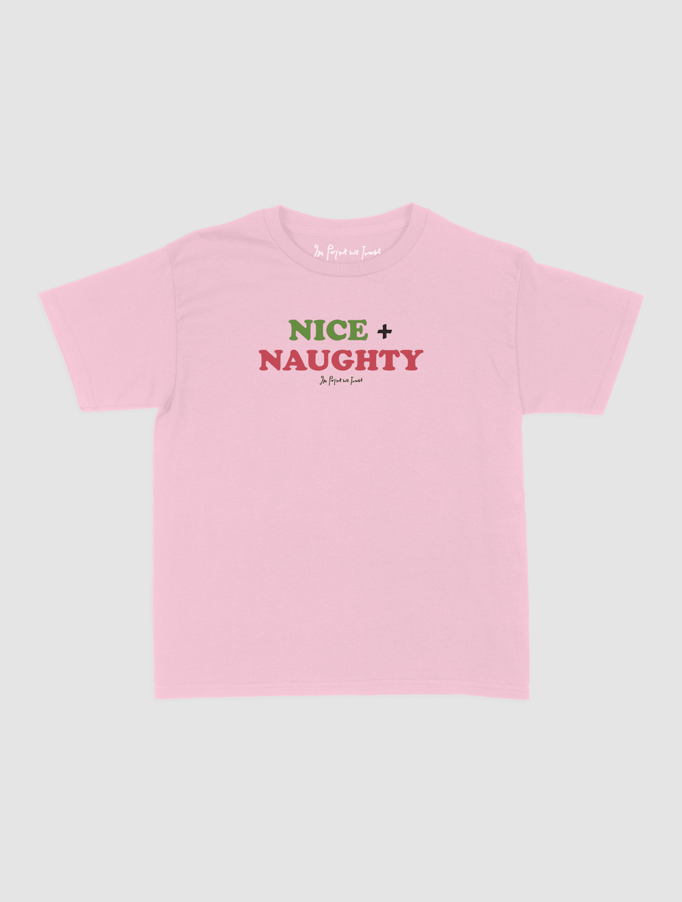 nice + naughty baby tee - In Print We Trust