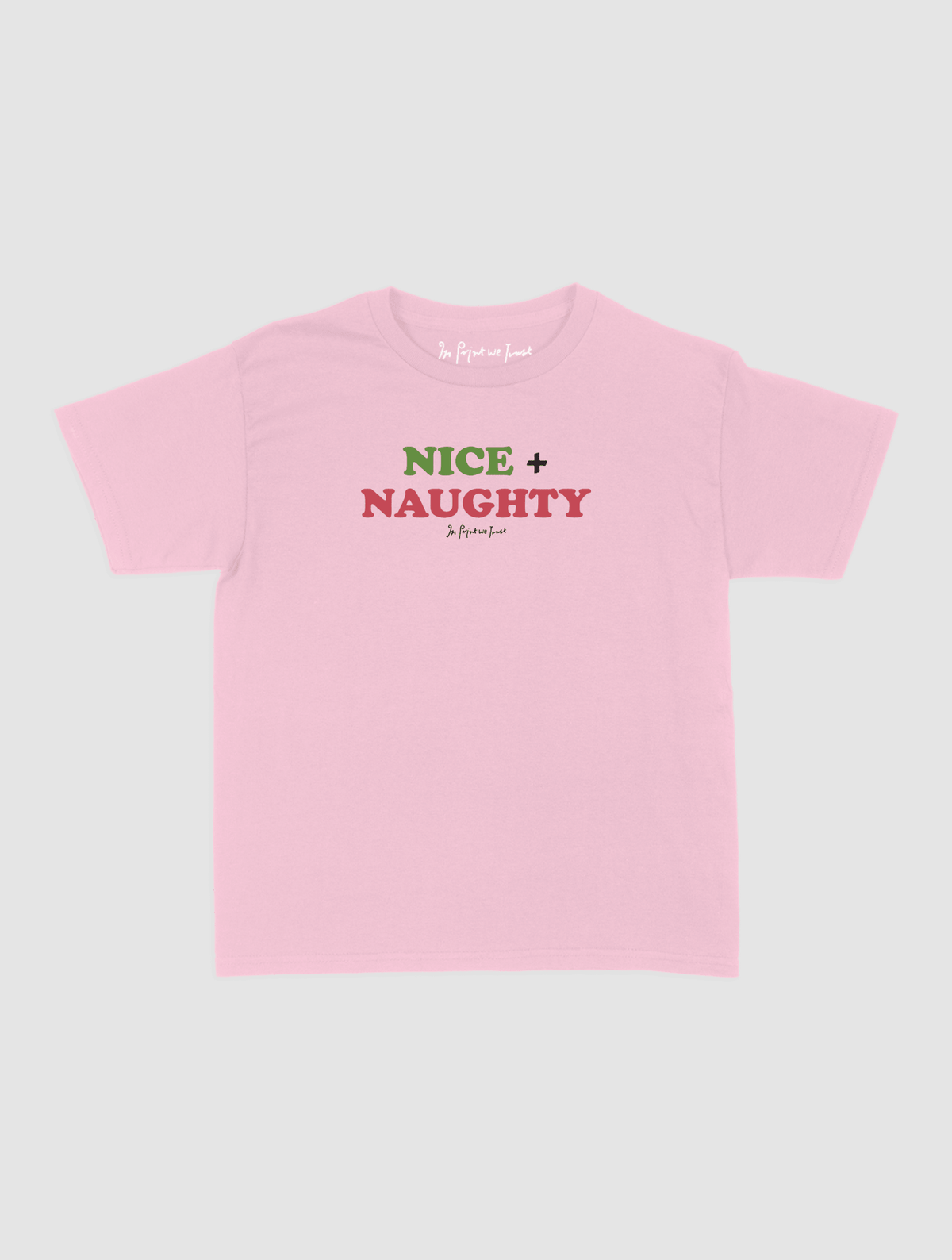 nice + naughty baby tee - In Print We Trust