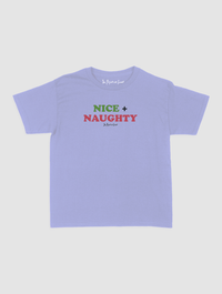 nice + naughty baby tee - In Print We Trust