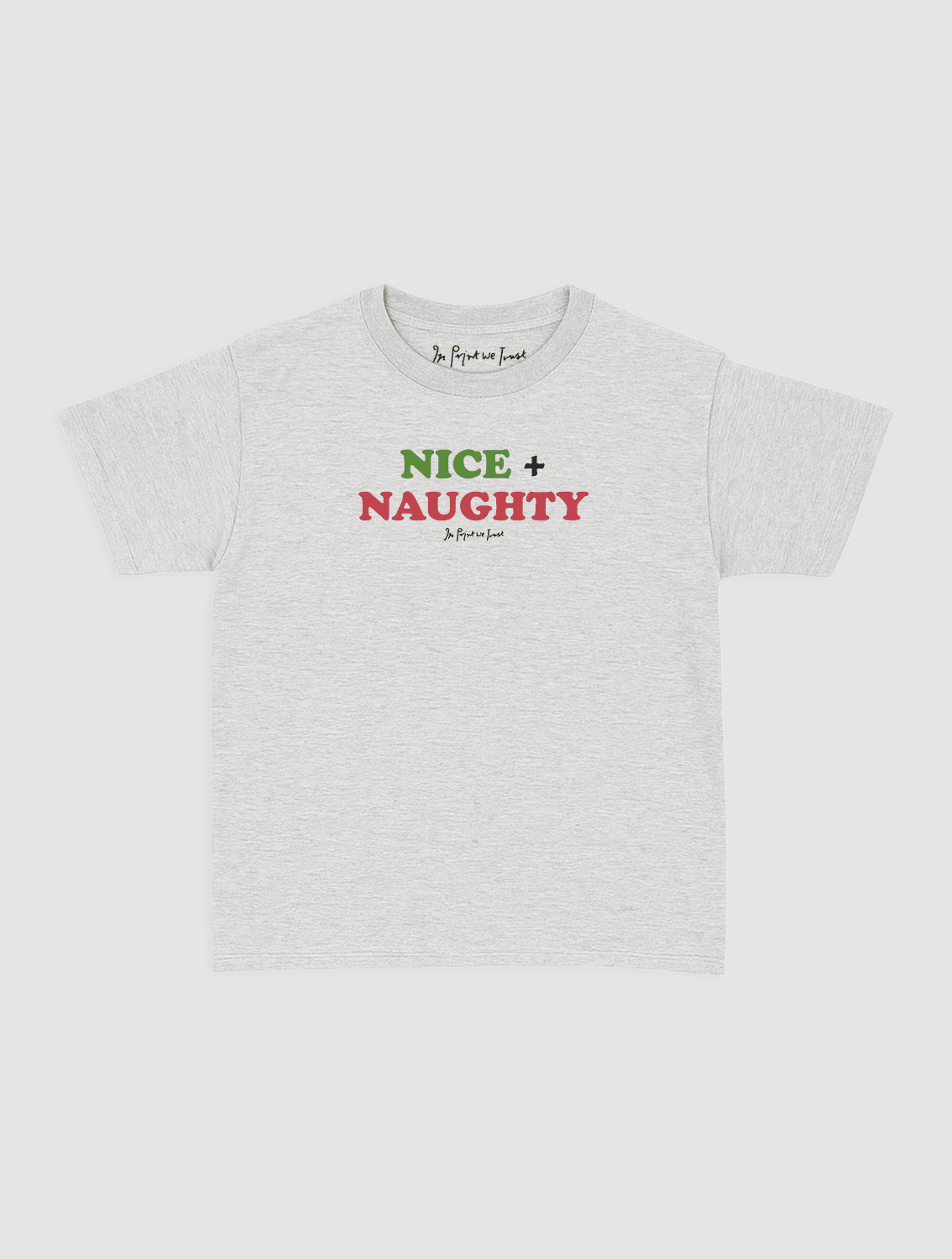 nice + naughty baby tee - In Print We Trust