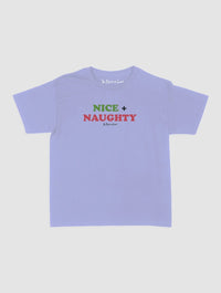 nice + naughty baby tee - In Print We Trust