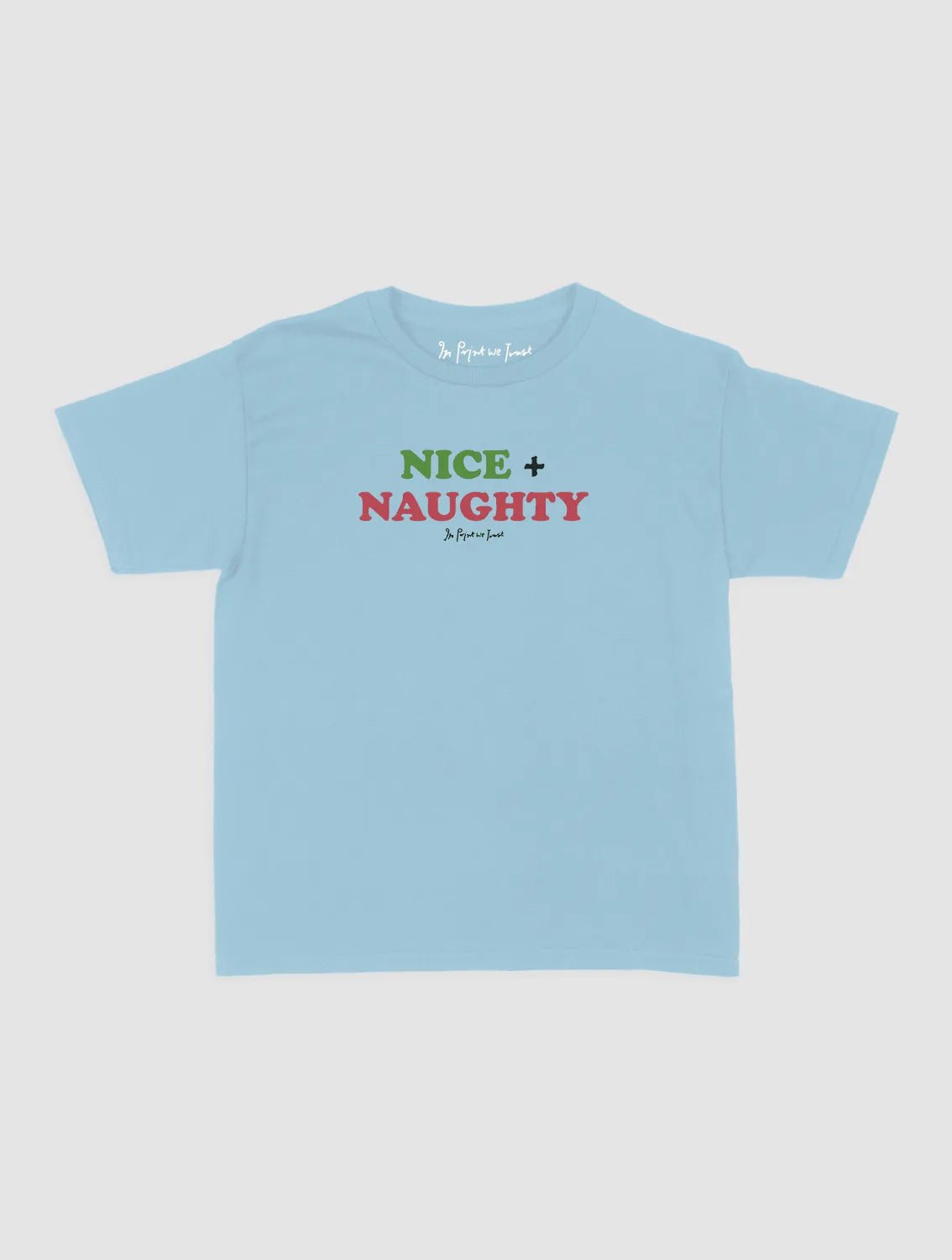 nice + naughty baby tee - In Print We Trust