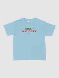 nice + naughty baby tee - In Print We Trust