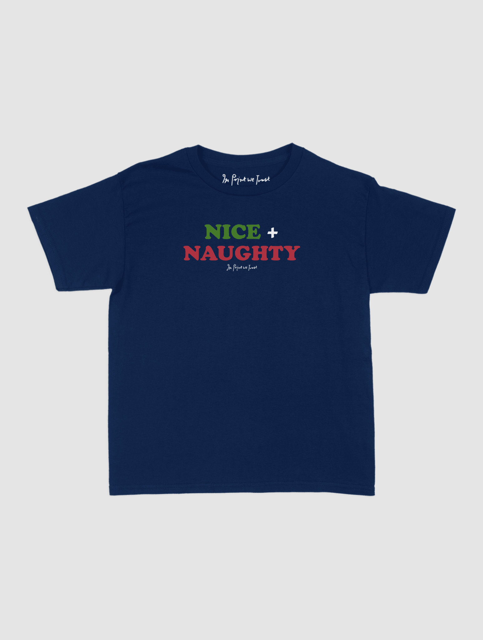 nice + naughty baby tee - In Print We Trust