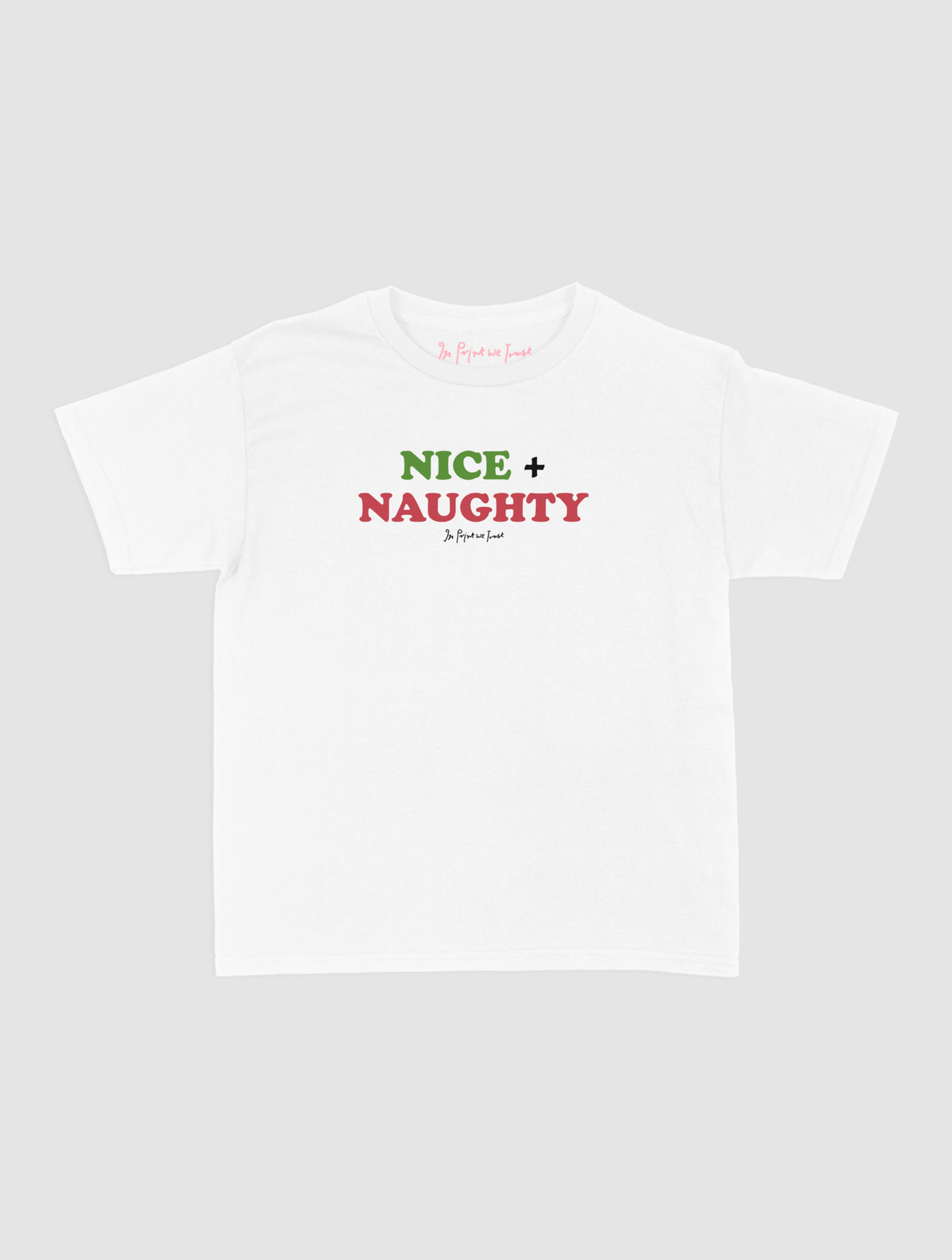 nice + naughty baby tee - In Print We Trust