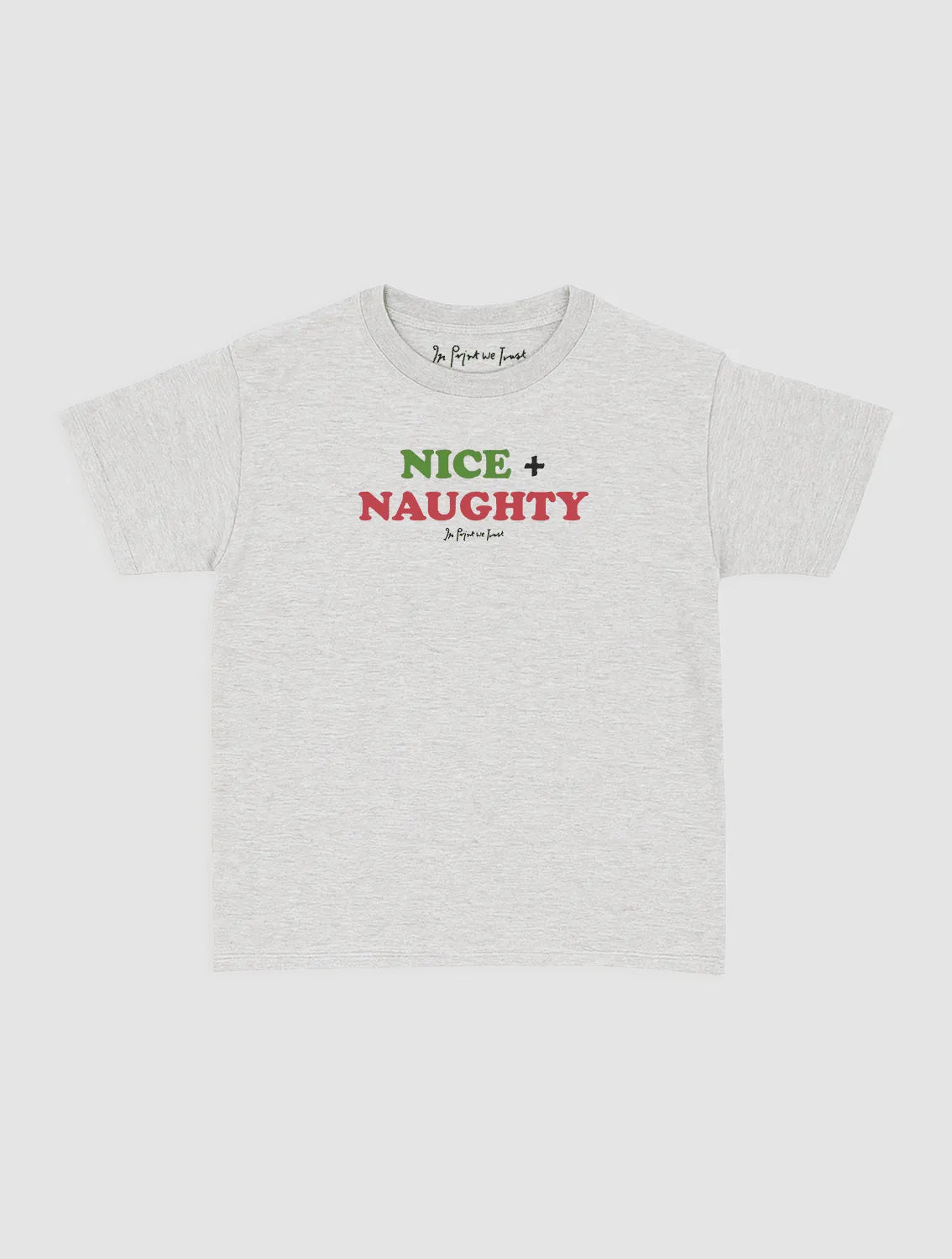 nice + naughty baby tee - In Print We Trust