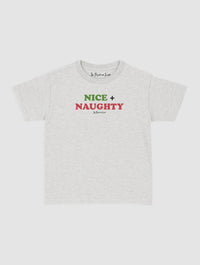 nice + naughty baby tee - In Print We Trust