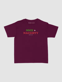 nice + naughty baby tee - In Print We Trust